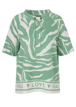 Halbarm-Sweatshirt Modern Animal Print