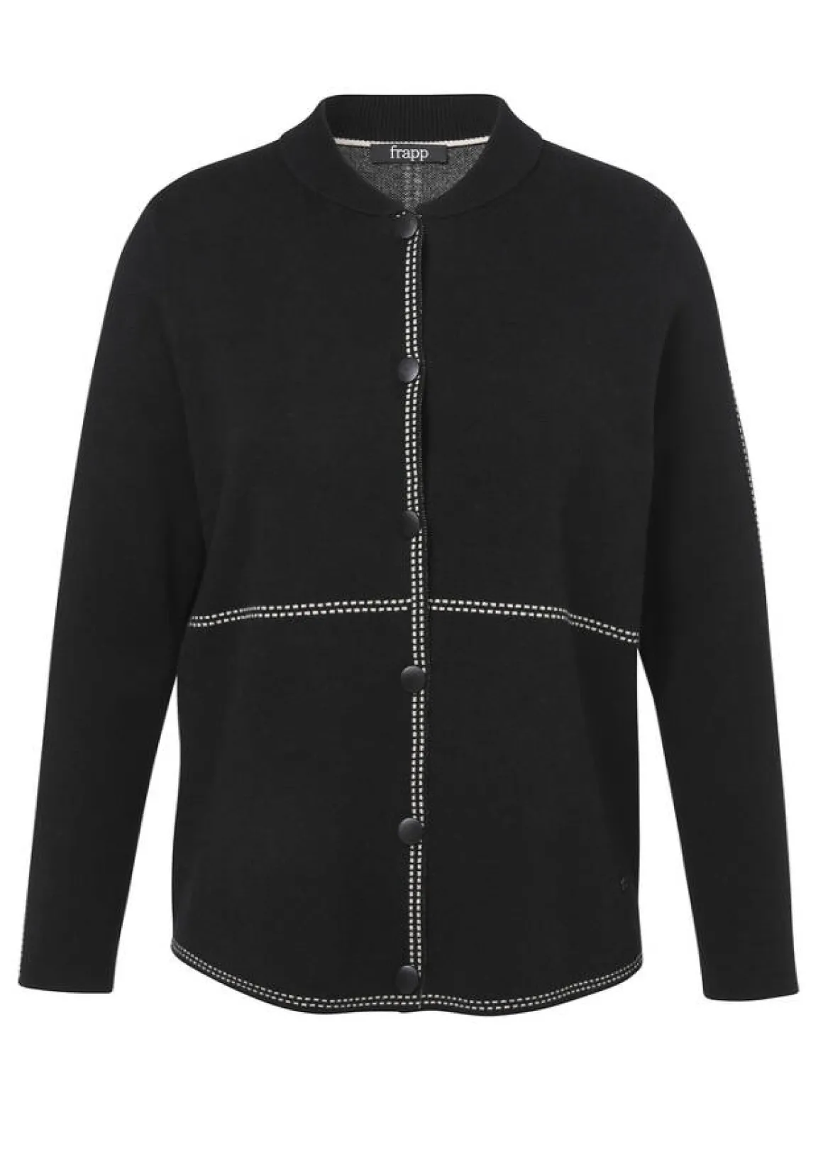 Hübsche Jacke in Schwarz mit Druckknöpfen