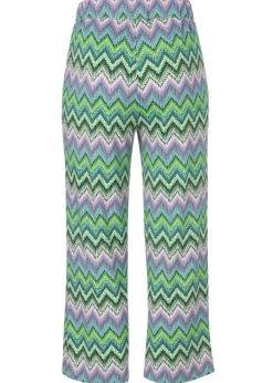 Italian Style 7/8 Hose mit farbenfrohem Zickzack-Muster