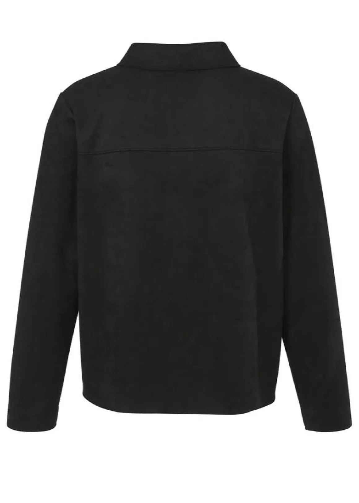 Jacke in Velours-Leder-Optik