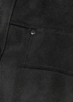 Jacke in Velours-Leder-Optik