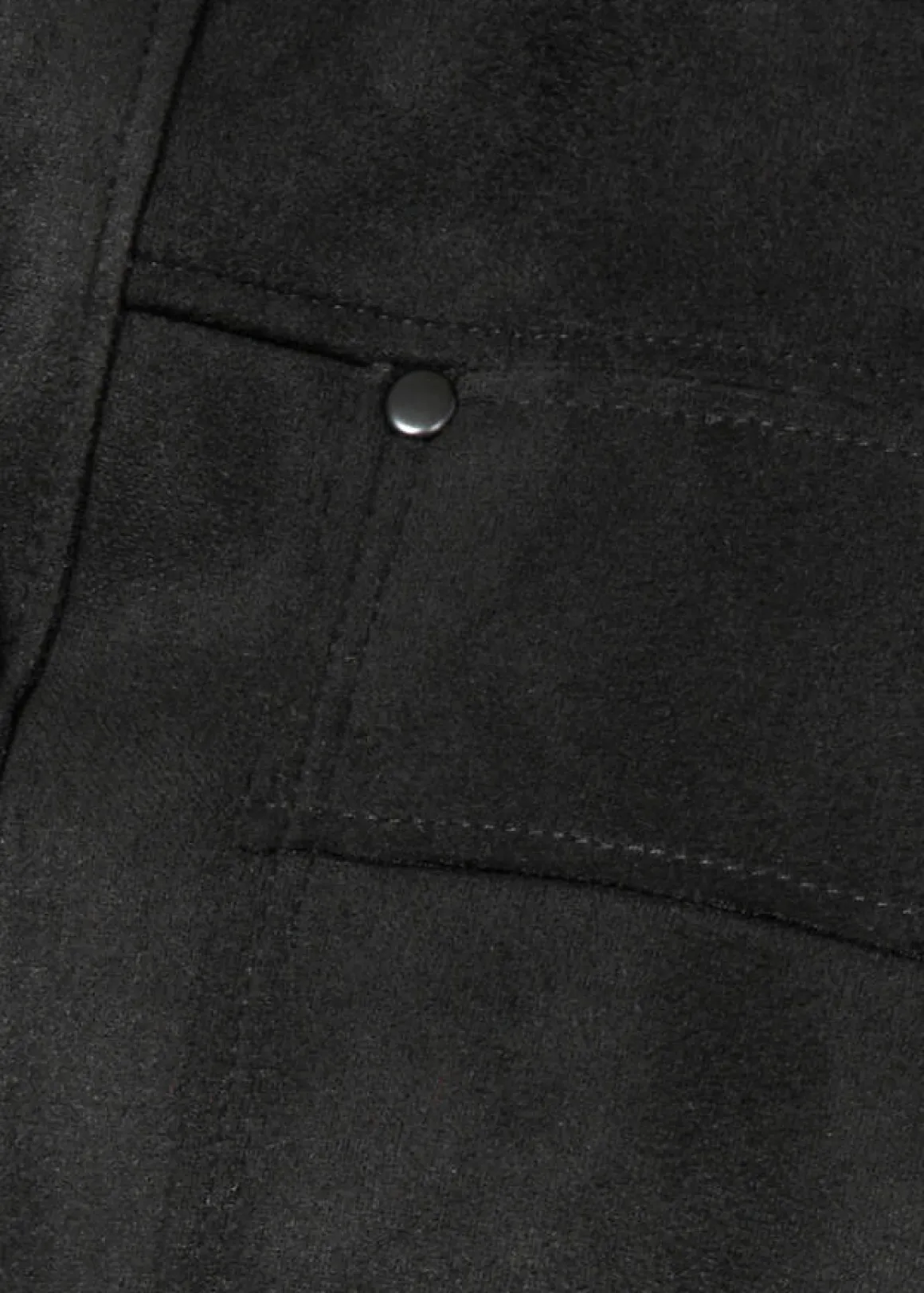 Jacke in Velours-Leder-Optik