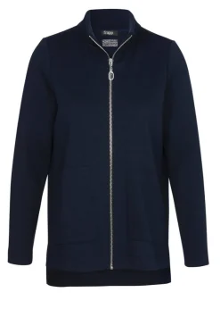 Jacke Navy mit Zipper-Verschluss