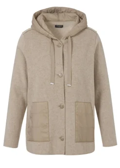 Kapuzen-Jacke mit Steppdetails