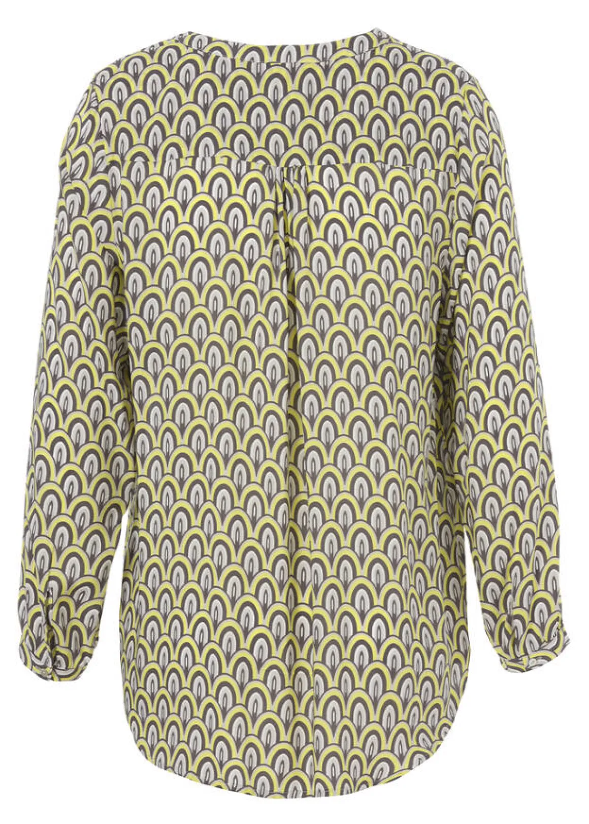 Klassische Bluse mit Allovermuster