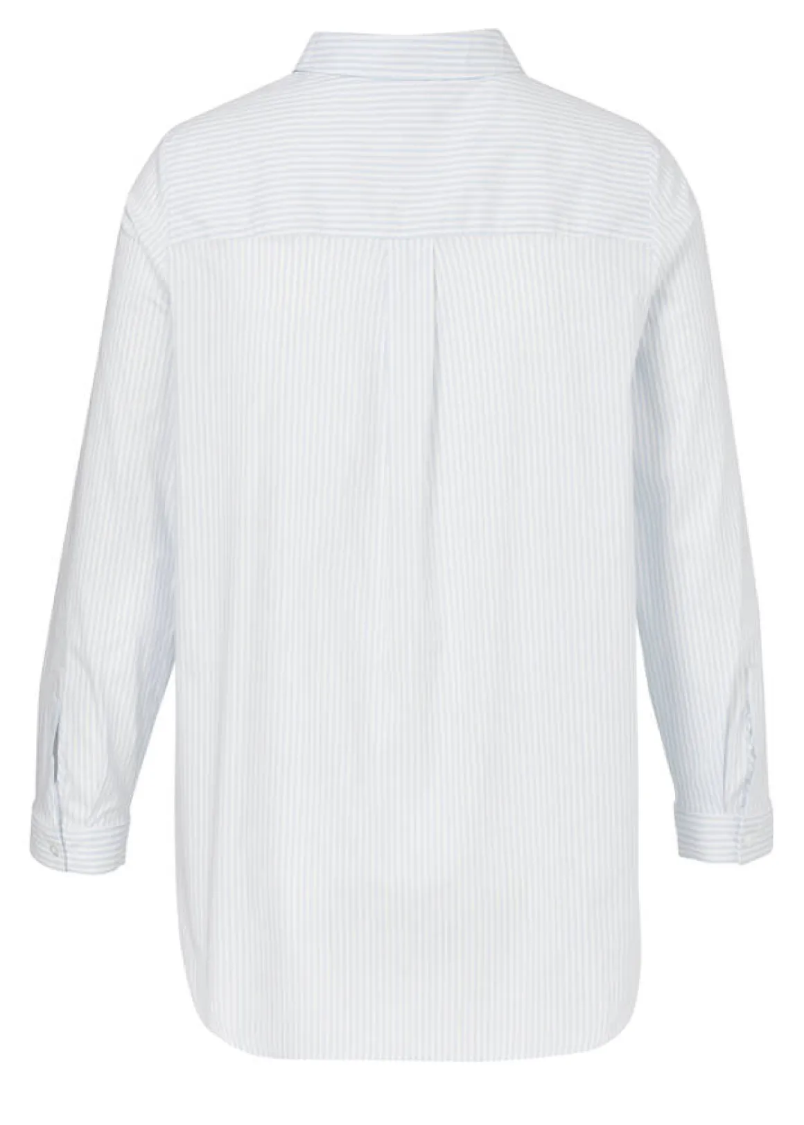 Klassische Hemdbluse Baumwoll-Stretch längsgestreift