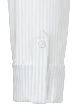 Klassische Hemdbluse Baumwoll-Stretch längsgestreift