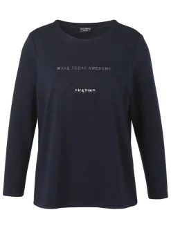 Kombistarkes Sweatshirt mit Statement-Motiv