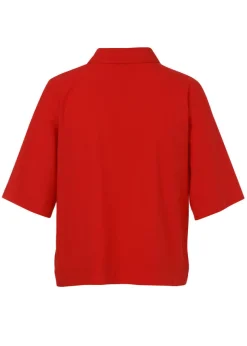 Kurze Kasten-Jacke aus zarter Baumwolle