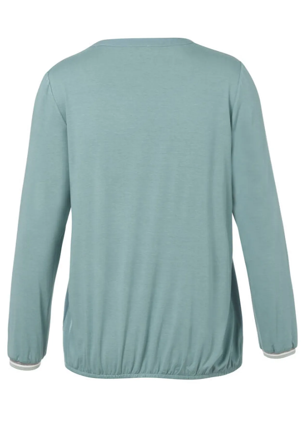 Langarm-Blusenshirt mit Gummizugbund