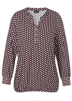 Langarmshirt mit Gummizugsaum