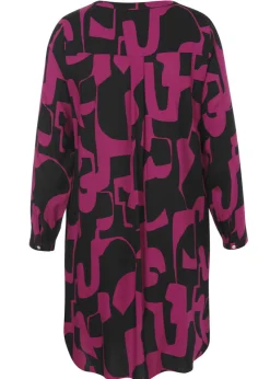 Lange Tunika mit Allover-Print