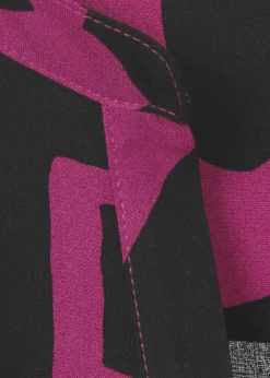 Lange Tunika mit Allover-Print