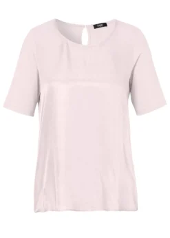 Leicht ausgestelltes Halbarm-Blusenshirt