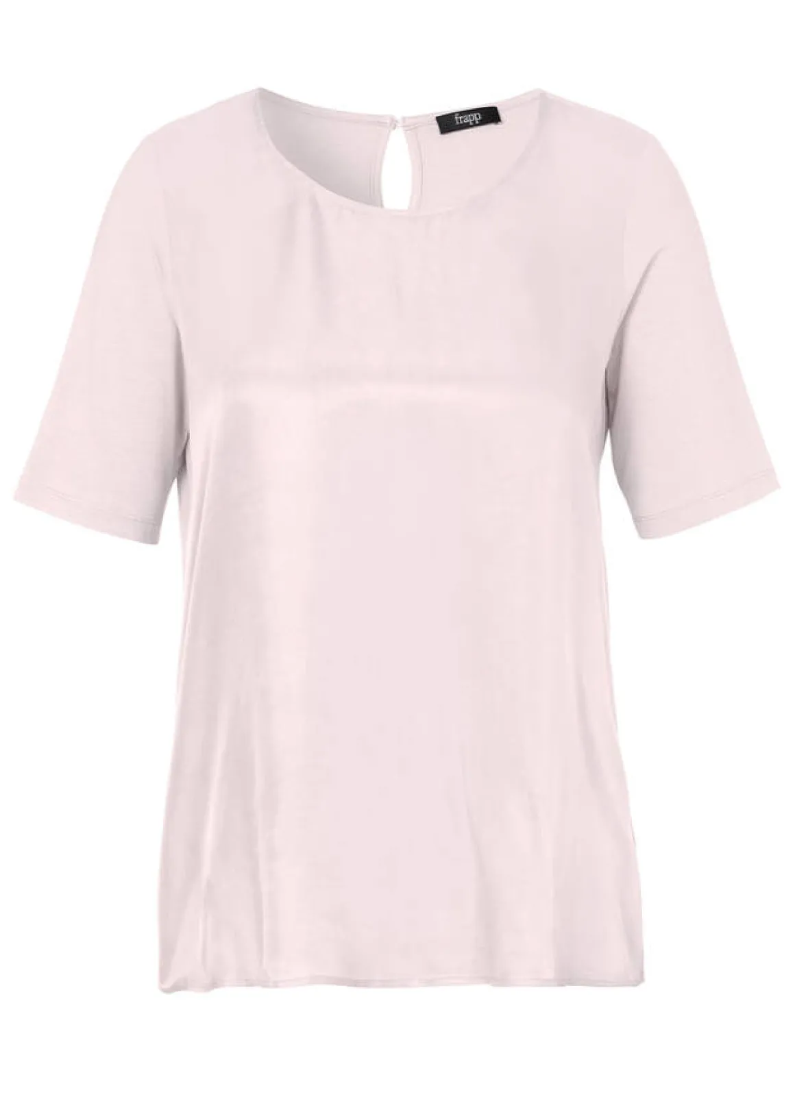 Leicht ausgestelltes Halbarm-Blusenshirt