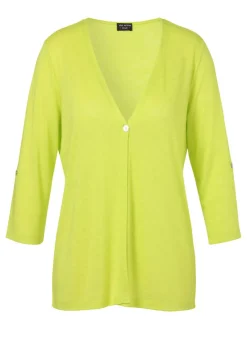 Leichte Feinstrickjacke mit Strukturmuster