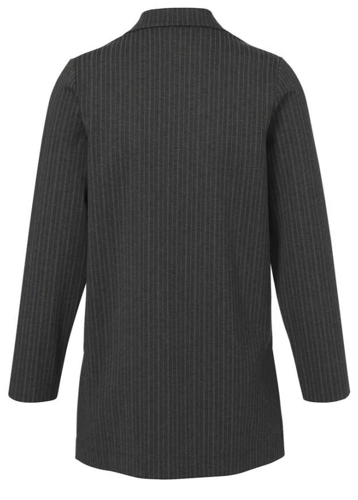 Lässig-elegante Blazer-Jacke mit feinen Längsstreifen