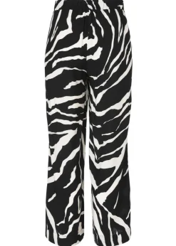 Luftige Viskose-Schlupfhose mit Zebramuster