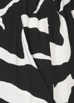 Luftige Viskose-Schlupfhose mit Zebramuster