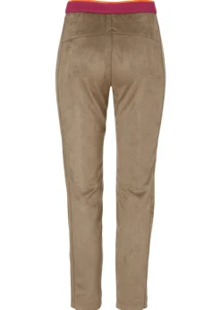 Modern Jogg-Pants aus veganem Veloursleder