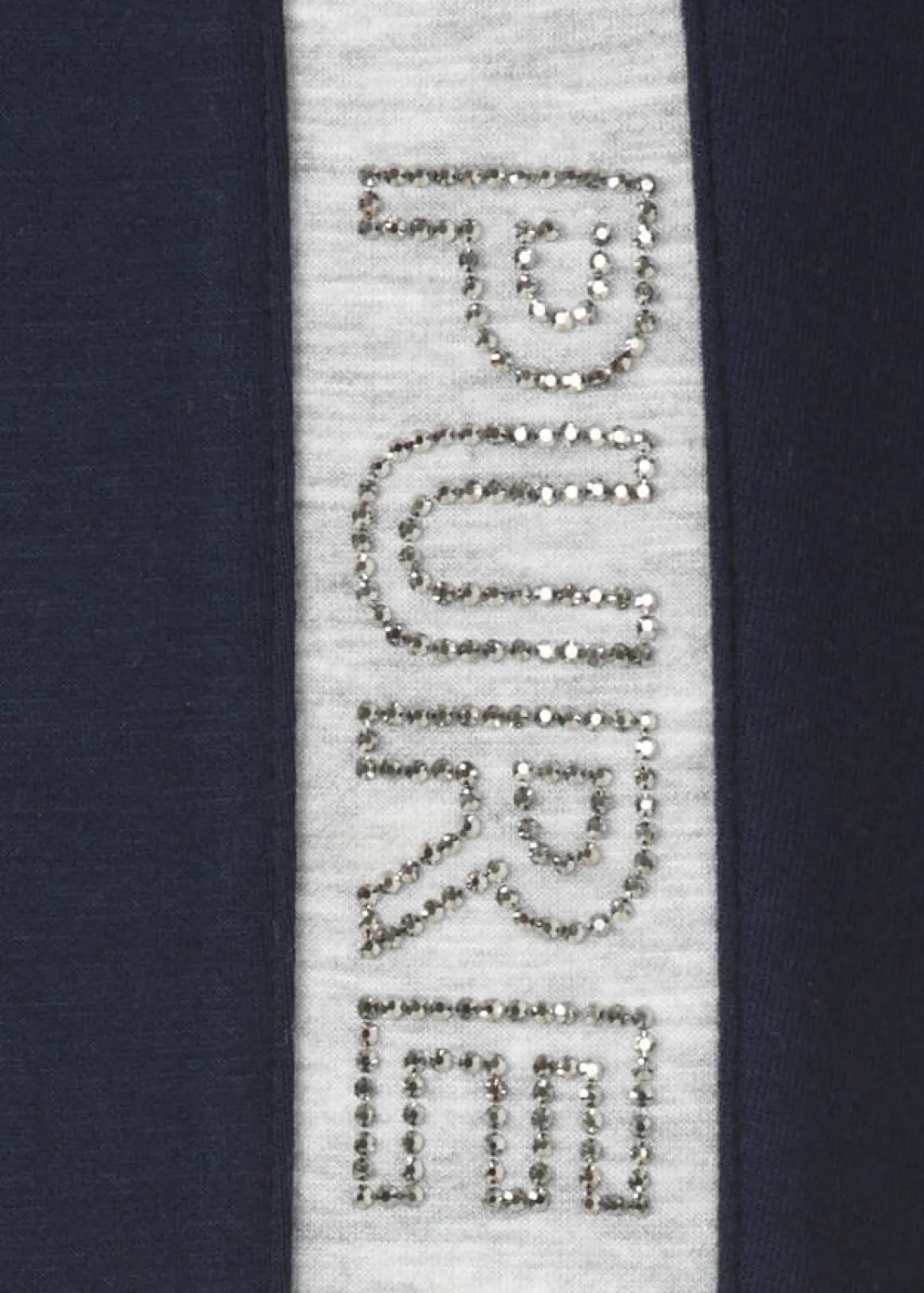 Modern Jogg-Pants Marine mit seitlichem Streifen