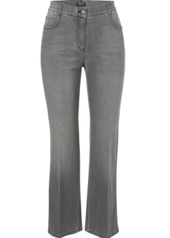 Moderne Schlagjeans in unifarbenem Design