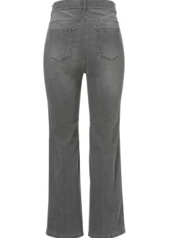 Moderne Schlagjeans in unifarbenem Design