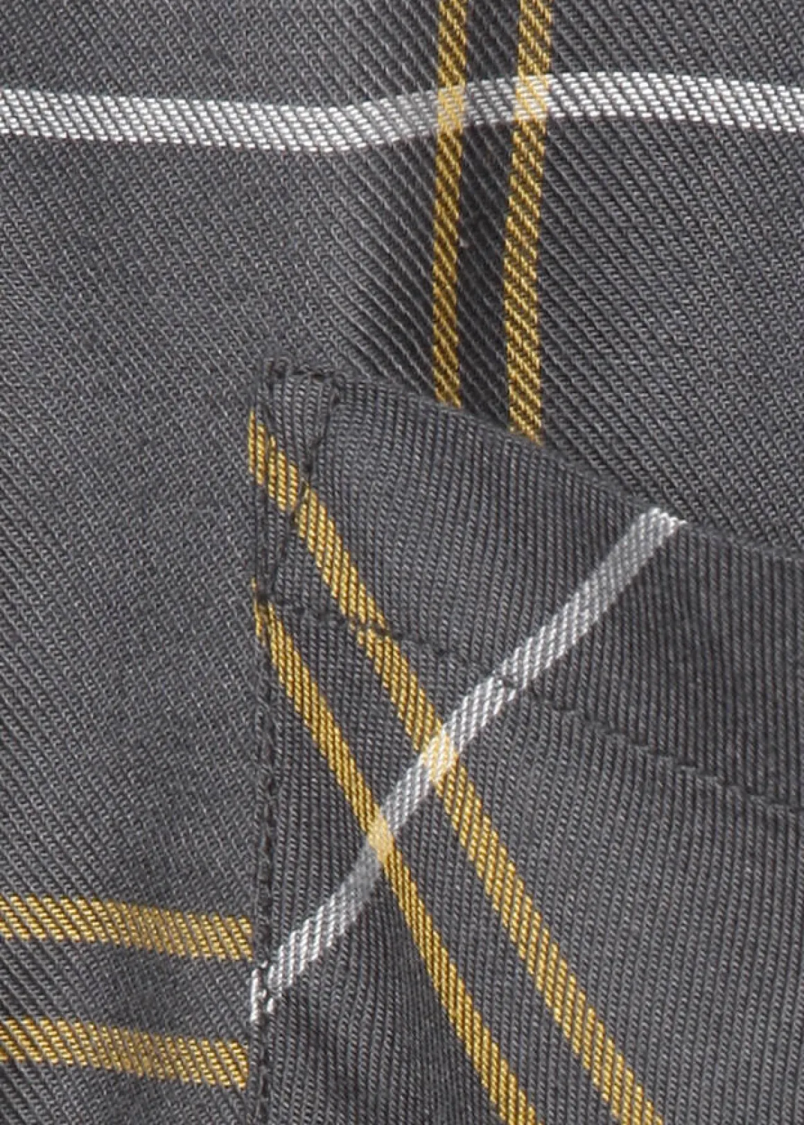 Modische Longbluse mit kariertem Allover-Muster