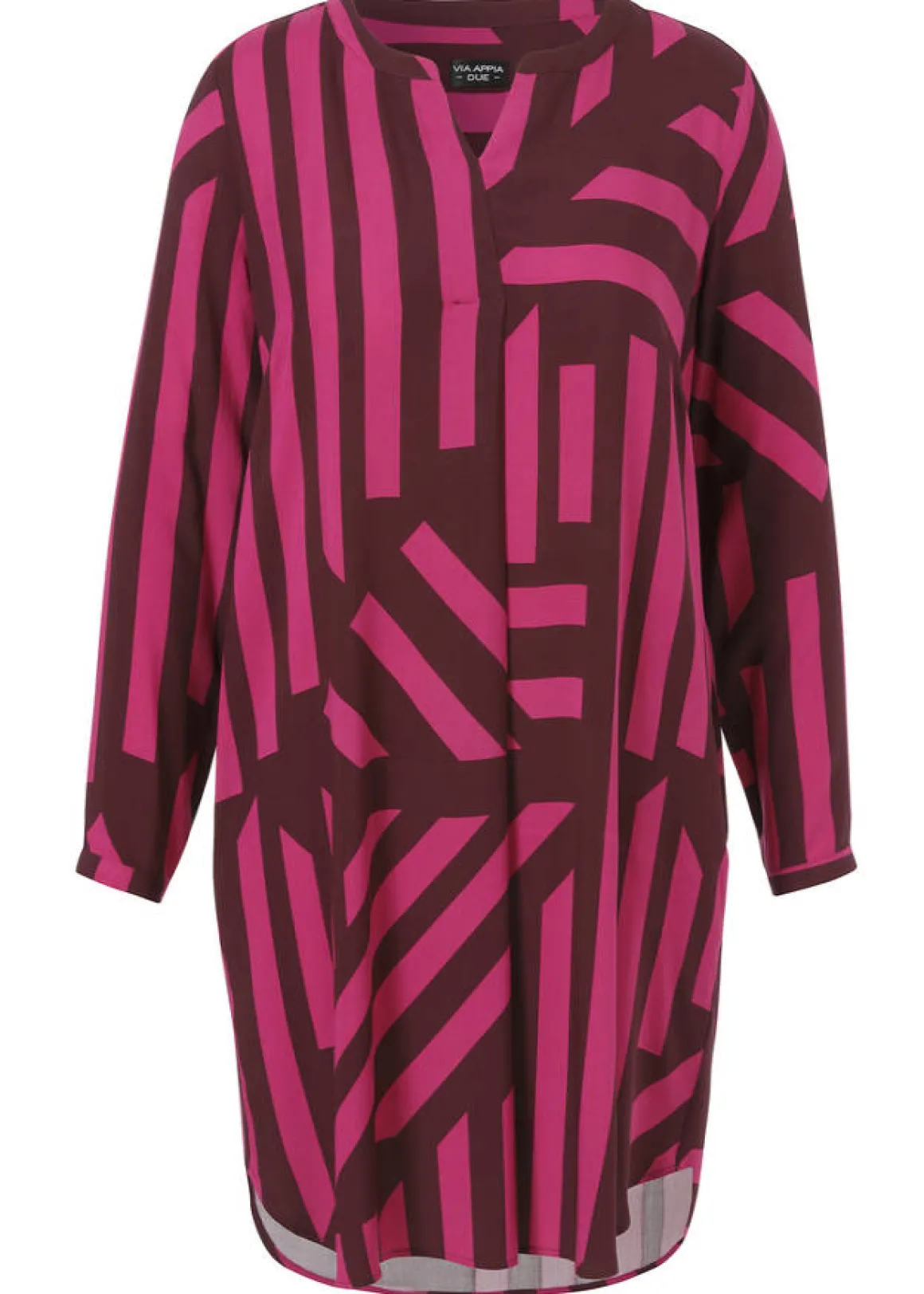 Modische Longtunika mit Alloverdruck