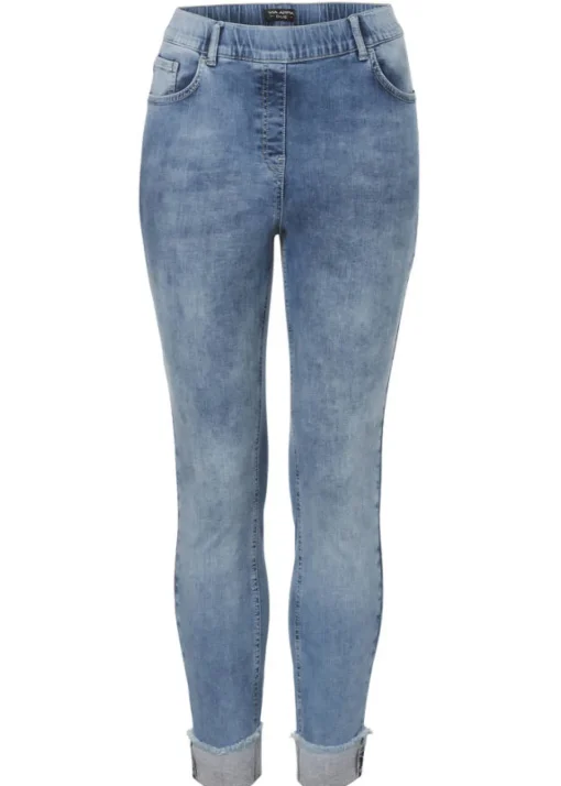 Modische Schlupfjeans in unifarbenem Design