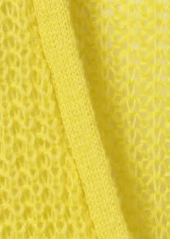 Modische Strickjacke aus unifarbenem Stoff