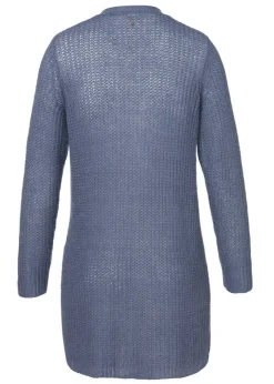 Modische Strickjacke aus unifarbenem Stoff