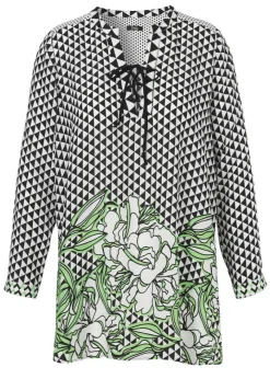 Modische Tunika mit Allovermuster