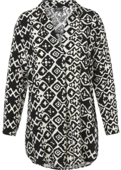 Modische Tunika mit grafischem Allover-Muster
