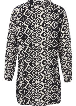 Modische Tunika mit grafischem Allover-Muster