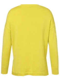 Modischer Strickpullover mit überschnittenen Schultern