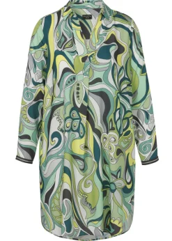 Modisches Blusenkleid mit Allovermuster
