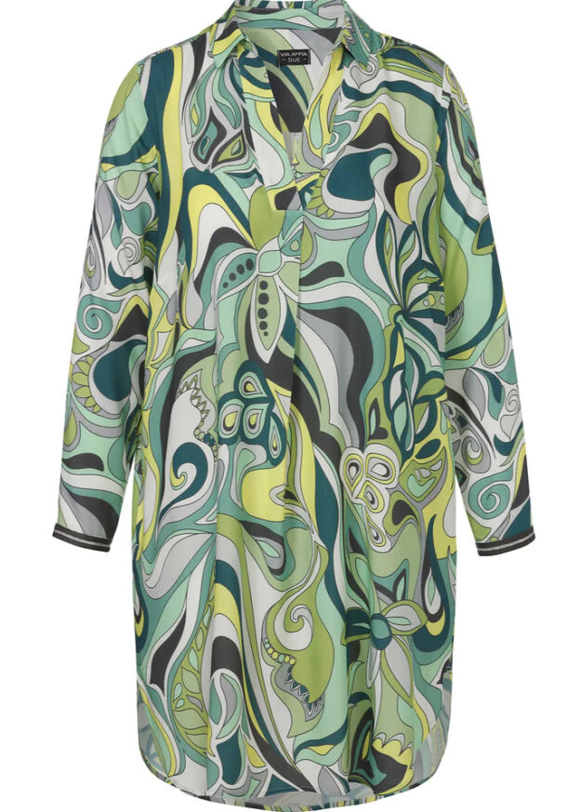 Modisches Blusenkleid mit Allovermuster