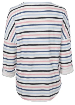 Modisches Langarmshirt mit überschnittenen Schultern