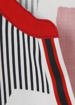 Mustermix Viskosebluse Marine