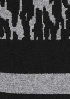 Offene Strickjacke mit Leo-Muster