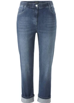 5-Pocket Power Stretch Jeans Medium Blue Used