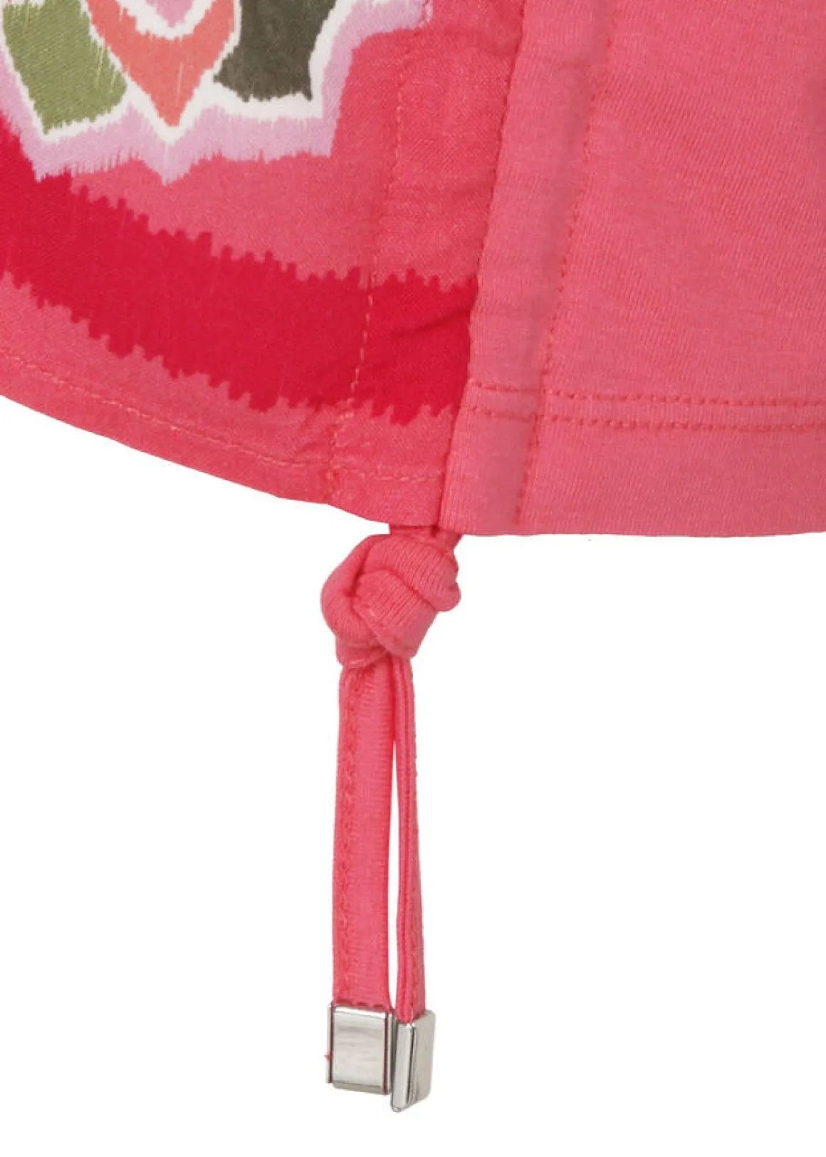 Print Blusenshirt mit einfarbigem Jersey-Rückteil