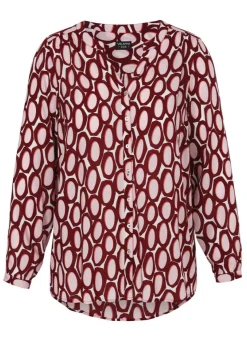 Print-Bluse aus reiner Viskose