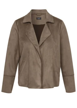 Reverjacke aus veganem Veloursleder