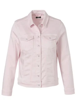 Roséfarbene Color-Jeansjacke