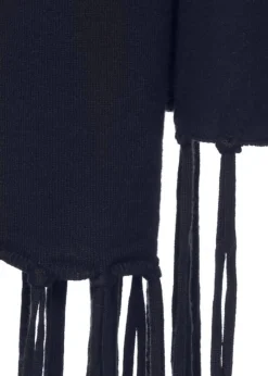 Rustikale Strickjacke mit Fransen