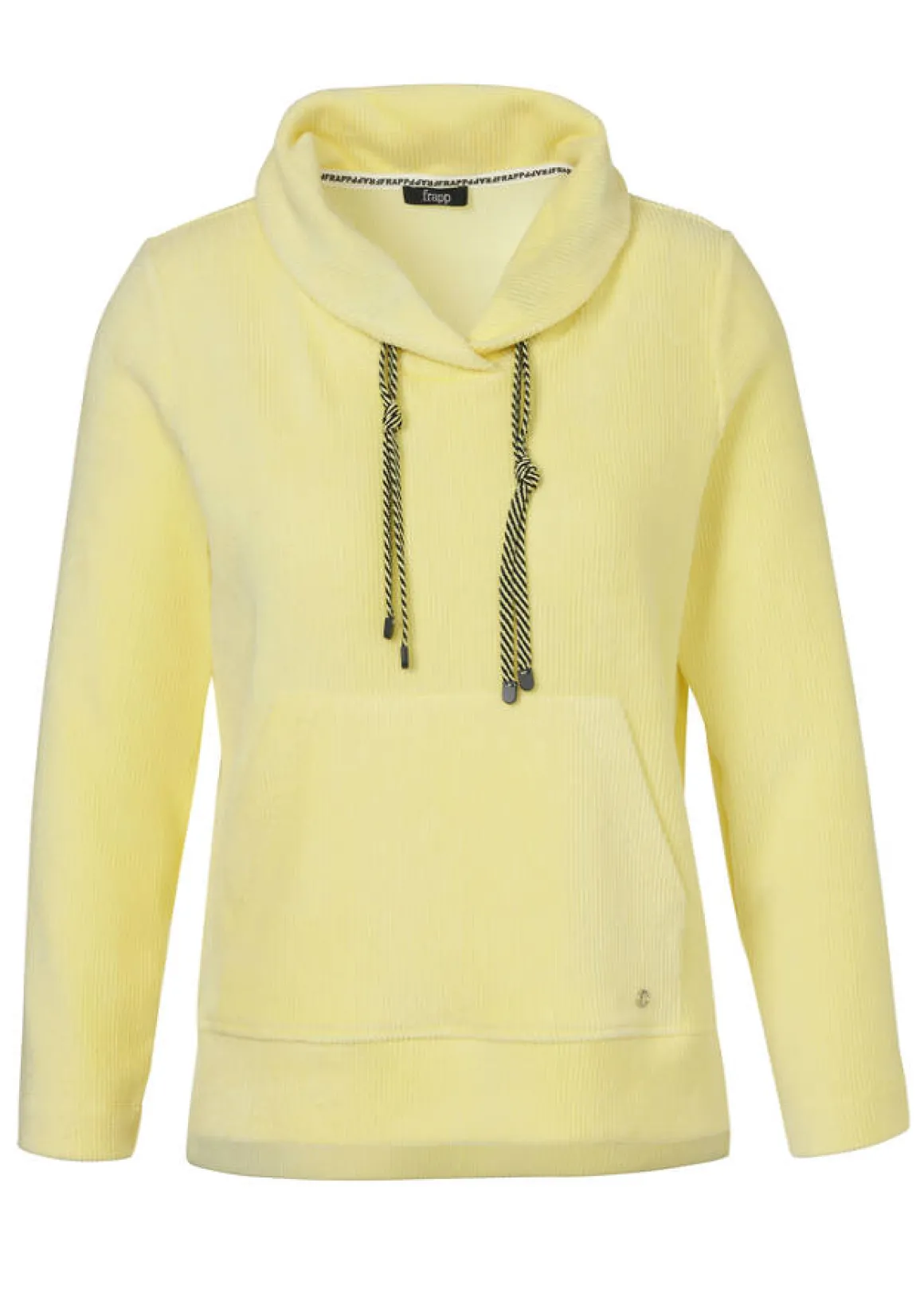 Samtiges Cord Sweatshirt mit Kängurutasche
