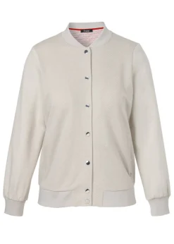 Sandfarbene Blouson-Jacke