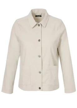 Sandfarbene Cord-Jacke